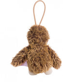 knuffelhanger Luiaard vriend junior 10 cm polyester bruin
