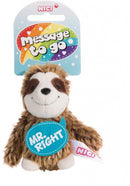 knuffelhanger Luiaard Right junior 10 cm polyester bruin