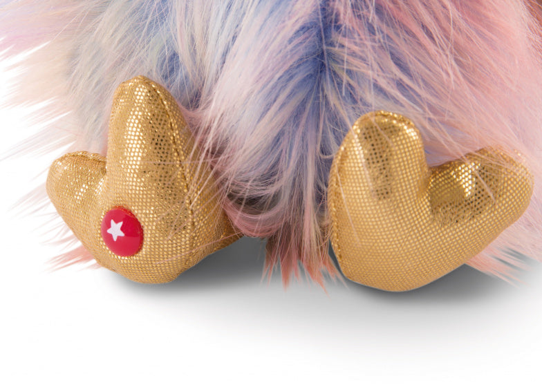 knuffel Glubschis struisvogel junior 15 cm pluche goud