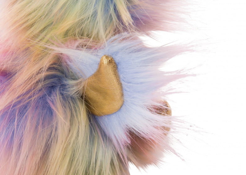 knuffel Glubschis struisvogel junior 15 cm pluche goud