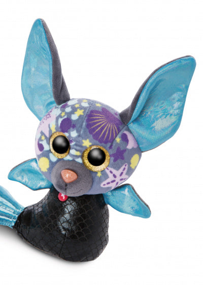 Nici Glubschis Pluchen Knuffel Vleermuis Zeemeermin Laguna-Lu, 15cm