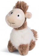 knuffel Lama Baby junior 12 cm polyester bruin