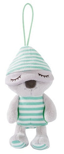 knuffel met hanger koala Kappy 14 cm pluche grijs