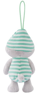 knuffel met hanger koala Kappy 14 cm pluche grijs