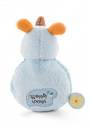 knuffel Manuffi neushoorn 12 cm pluche blauw