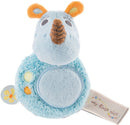 knuffel Manuffi neushoorn 12 cm pluche blauw
