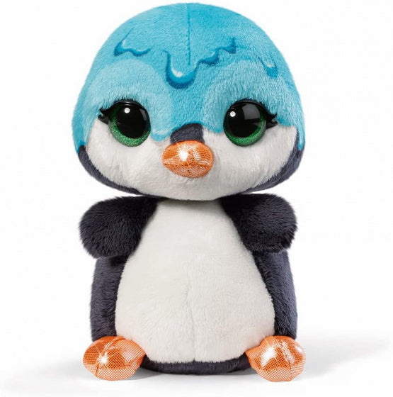 knuffelpenguin junior 16 cm pluche zwart/wit