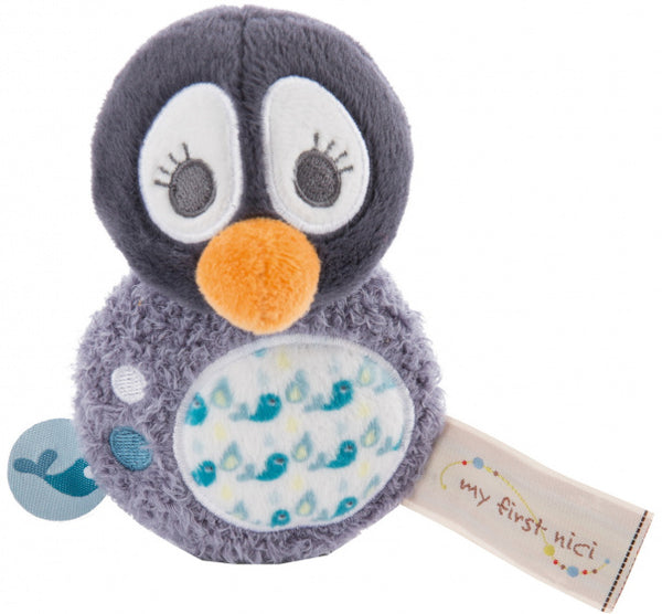 knuffel Watschili pinguïn 12 cm pluche zwart/wit