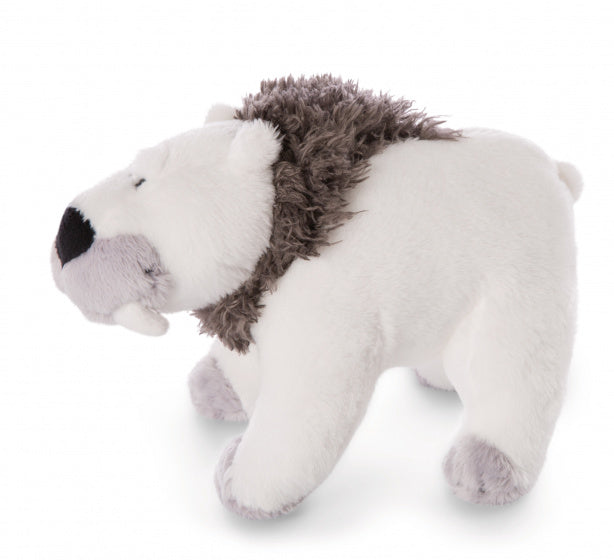knuffel sabeltandijsbeer staand junior 23 cm pluche wit