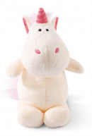 knuffel Theodor junior 25 cm pluche/polyester roze/wit