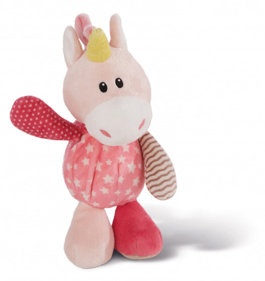knuffel Unicorn Stupsi 25 cm pluche/polyester roze