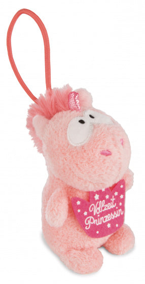 knuffel Unicorn Merry junior pluche 8 cm roze