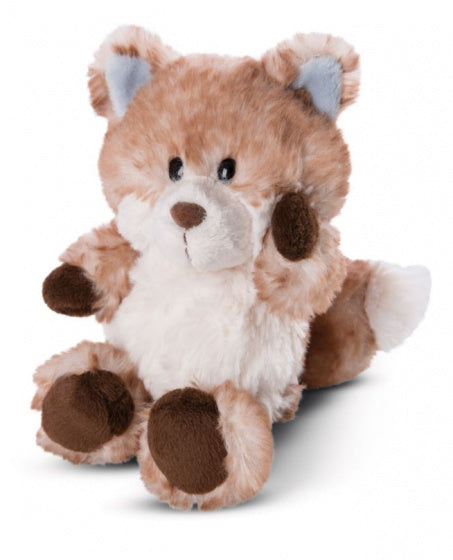 knuffel vos Nordin junior 35 cm pluche bruin/wit