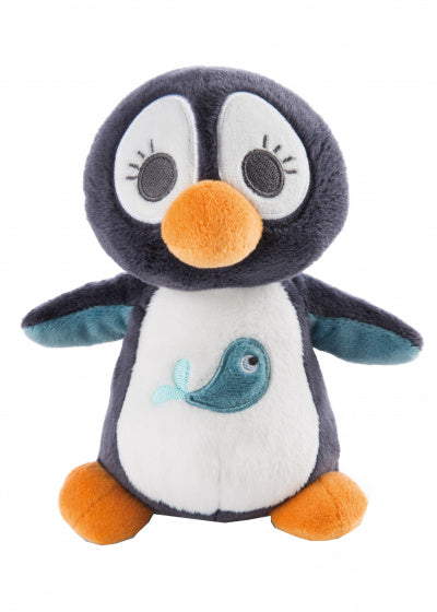 knuffeldier pinguïn 3D Watschili 17 cm pluche zwart/wit