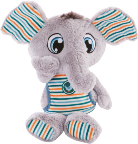 knuffeldier Polino junior 22 cm pluche/polyester grijs