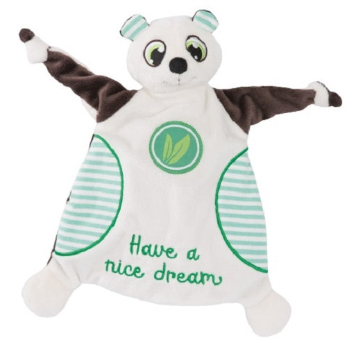 knuffeldoekje panda Pandalino 28 x 24 cm polyester wit