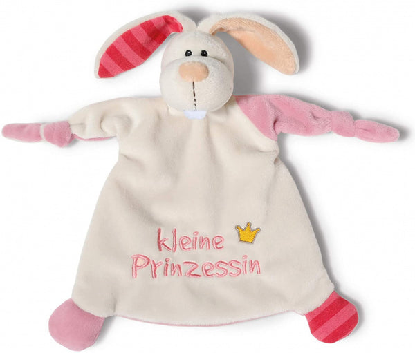 knuffeldoekje Rabbit 26 x 24 x 7 cm pluche beige
