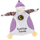 knuffeldoekje uil Olafina 28 x 24 cm polyester grijs