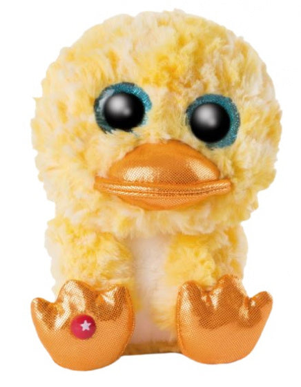 knuffeleend interactief junior 15 cm pluche geel
