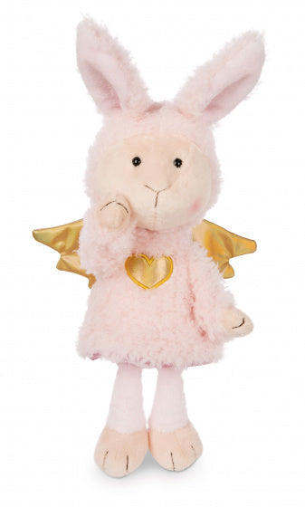 knuffelkonijn La La Bunnie junior 30 cm pluche roze/goud