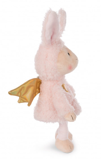 knuffelkonijn La La Bunnie junior 30 cm pluche roze/goud