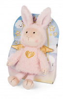 knuffelkonijn La La Bunnie junior 30 cm pluche roze/goud