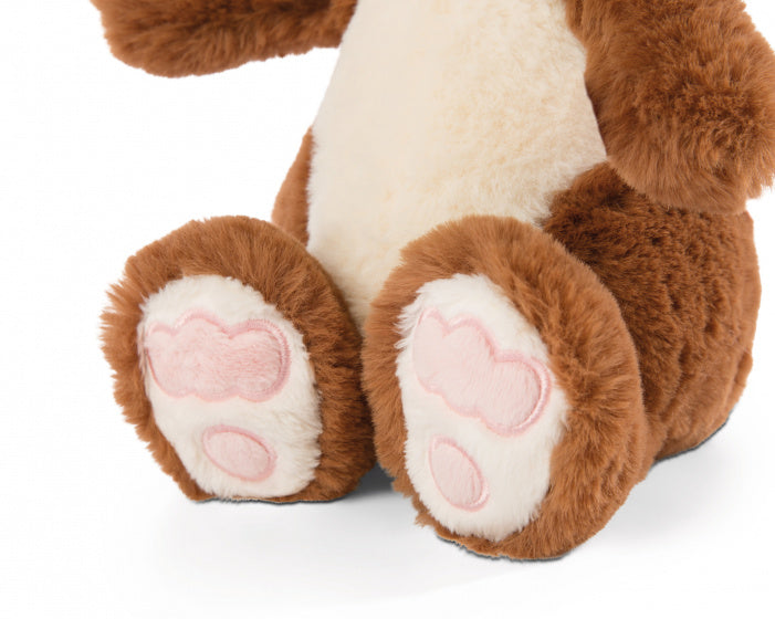 knuffelkonijn Poline 20 cm pluche/polyester bruin