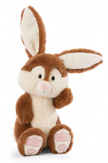 knuffelkonijn Poline 20 cm pluche/polyester bruin