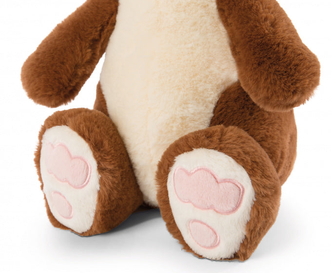 knuffelkonijn Poline 35 cm pluche/polyester bruin