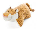 knuffelkussen Tiger junior 40 x 30 cm polyester bruin