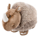 knuffelneushoorn Ellinor junior 17 cm pluche bruin