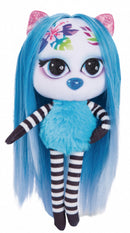 knuffelpop Pixidoos Nali 20 cm pluche zwart/blauw