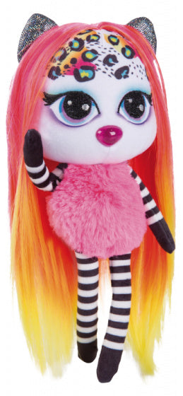 knuffelpop Pixidoos Piku 20 cm pluche oranje/rood