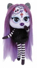 knuffelpop Pixidoos Sunli 20 cm pluche zwart/paars