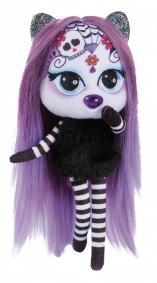 knuffelpop Pixidoos Sunli 20 cm pluche zwart/paars
