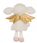 knuffelschaap La La Lammie junior 30 cm pluche wit/goud