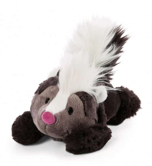 knuffelstinkdier liggend Chiala 20cm pluche/polyester bruin