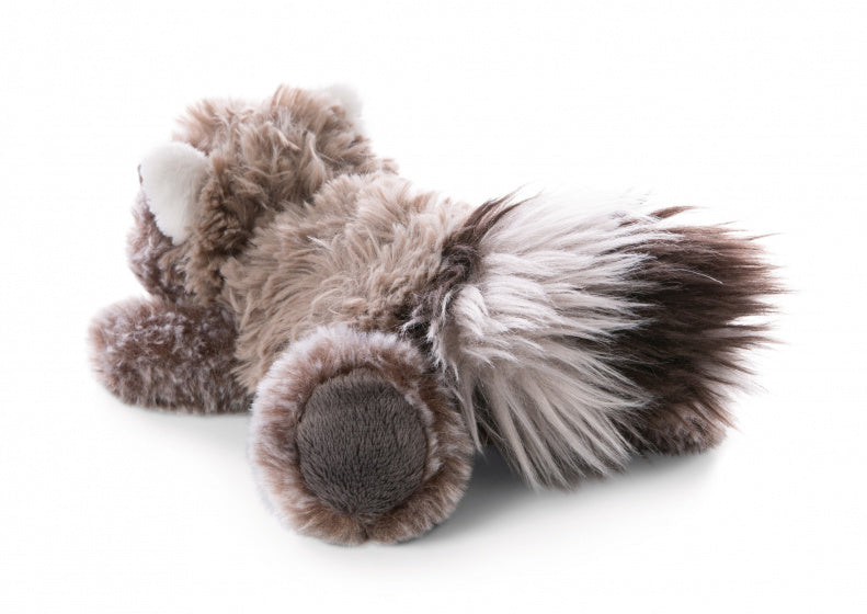 knuffelwasbeer liggend Rauly 20 cm pluche/polyester bruin
