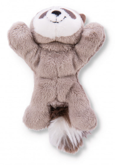knuffelwasbeer Rauly junior 10 cm pluche/polyester bruin