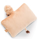 knuffelkussen Kemal junior 40 x 30 cm pluche bruin