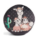 kussen Lama Baby's junior 30 cm polyester zwart