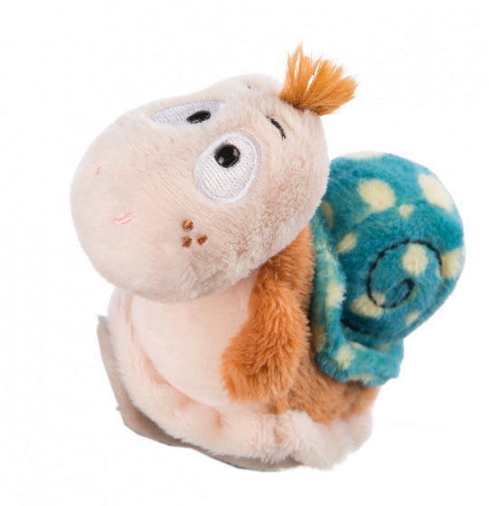 magneet Classic Slak 10,5 cm pluche beige/blauw