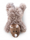 magneet Ellinor neushoorn junior 12 cm polyester bruin