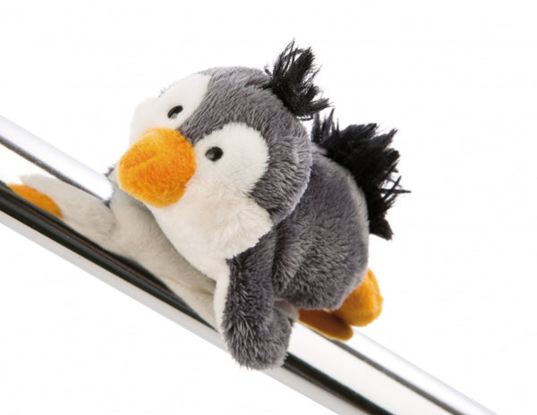 magneet Icaak junior 12 cm pluche grijs/wit