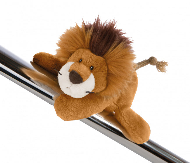 magneet leeuw Kitan 12 x 7 cm pluche bruin