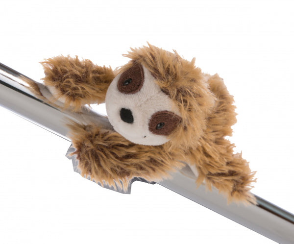 magneet luiaard Chill Bill 12 x 7 cm pluche bruin