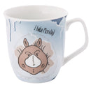 mok Stone Age Friends I hate Monday 410 ml porselein blauw