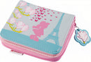 portemonnee Wallet Jolly in Paris meisjes 12 x 9,5 cm blauw