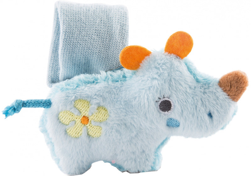 rammelaar Manuffi neushoorn 8,5 cm pluche blauw