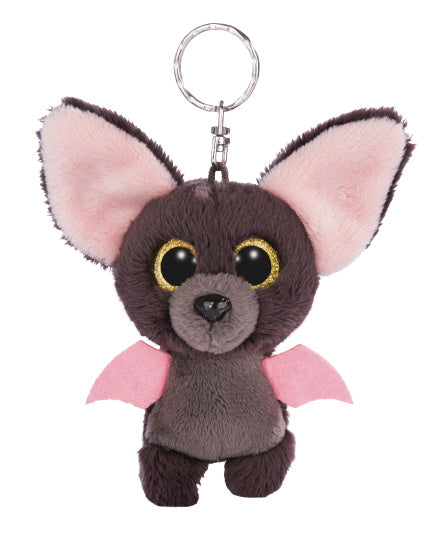 sleutelhanger Glubschis Baako junior pluche 9 cm bruin
